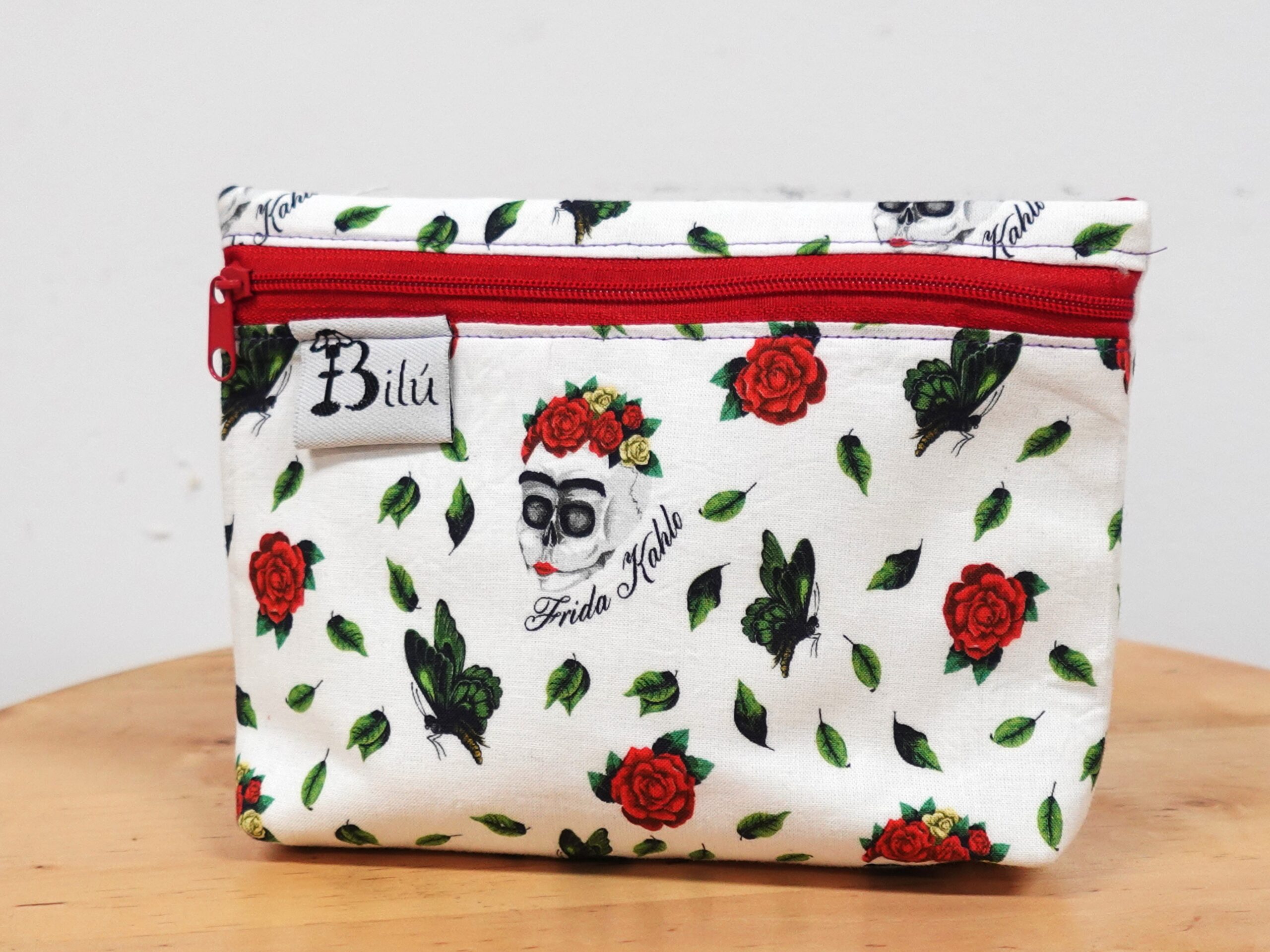 mini neceser doble tela algodón calaveras frida mini neceser doble tela algodón calaveras frida