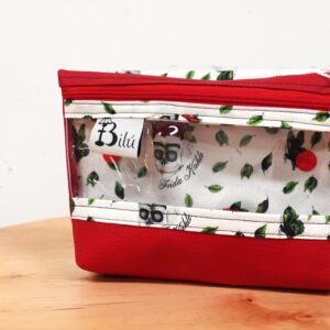 mini neceser doble tela algodón calaveras frida
