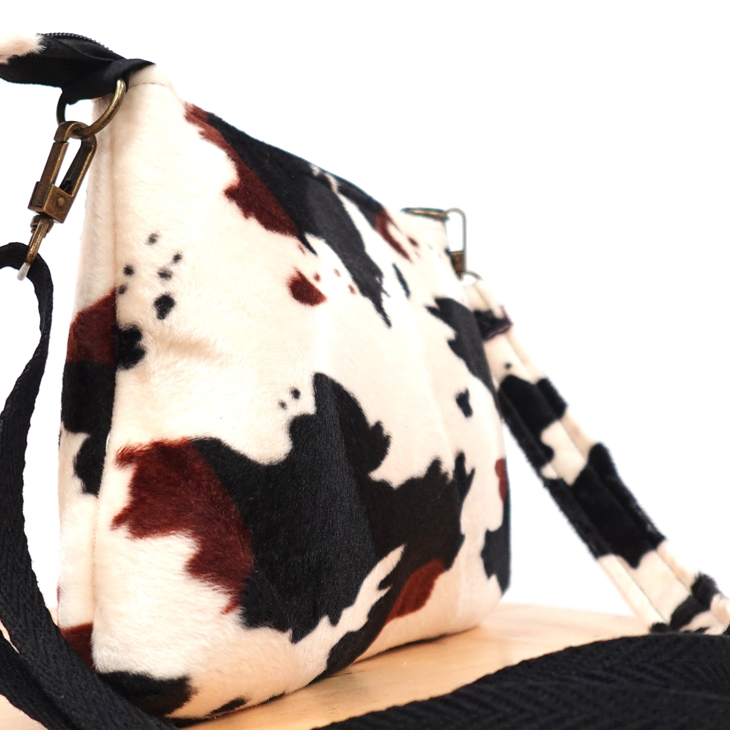 bolso animal print vaca oscura bolso animal print vaca oscura