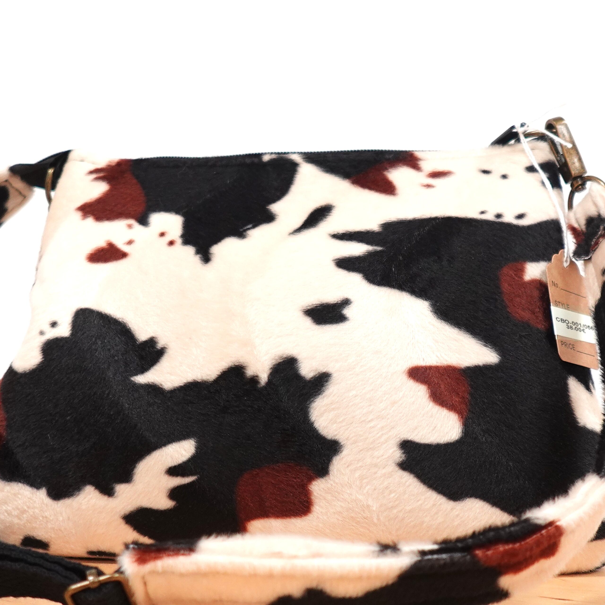 bolso animal print vaca oscura bolso animal print vaca oscura