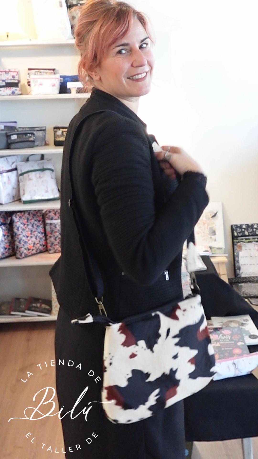 bolso animal print vaca oscura bolso animal print vaca oscura